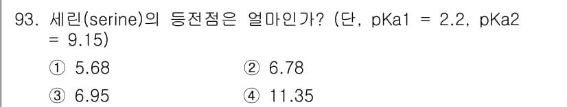바이오화학제품제조기사 2016년 93번 - 정답과 핵심 포인트를 검수 중인 기출문제