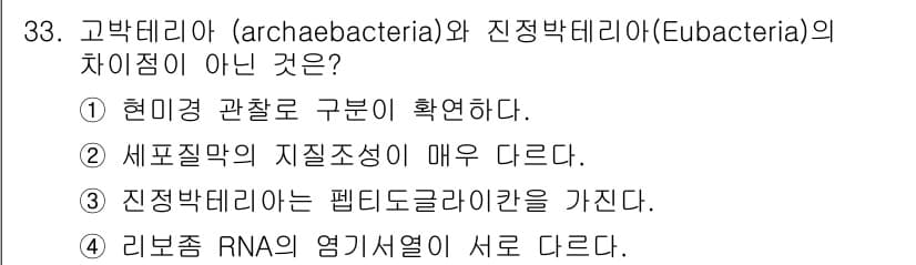 바이오화학제품제조기사 2017년 33번 - 정답과 핵심 포인트를 검수 중인 기출문제