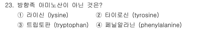 바이오화학제품제조기사 2018년 23번 - 정답과 핵심 포인트를 검수 중인 기출문제