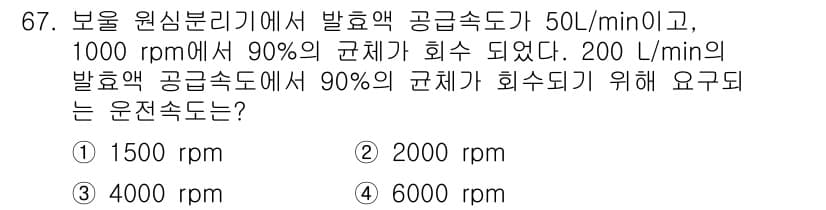 바이오화학제품제조기사 2018년 67번 - 정답과 핵심 포인트를 검수 중인 기출문제