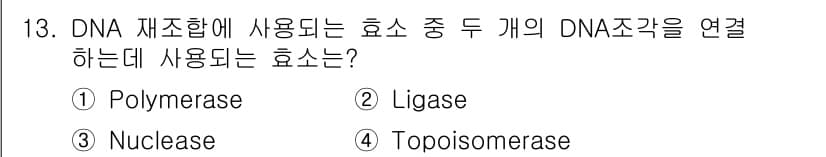 바이오화학제품제조기사 2019년 13번 - 정답과 핵심 포인트를 검수 중인 기출문제