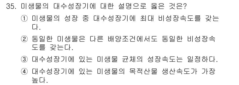 바이오화학제품제조기사 2019년 35번 - 정답과 핵심 포인트를 검수 중인 기출문제