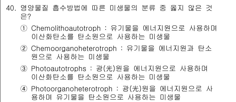 바이오화학제품제조기사 2019년 40번 - 정답과 핵심 포인트를 검수 중인 기출문제