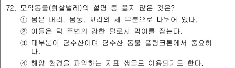 수산양식산업기사 2015년 72번 - 정답과 핵심 포인트를 검수 중인 기출문제