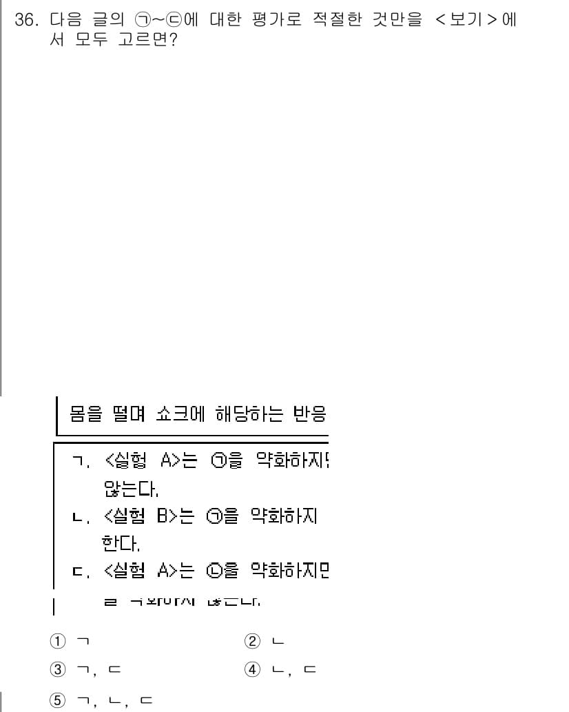 PSAT_언어논리 2020년 36번 - 문제에서 주어진 각 선택지는 주어진 문장에 대한 평가를 적절하게 표현해야... 에 관한 핵심 기출문제