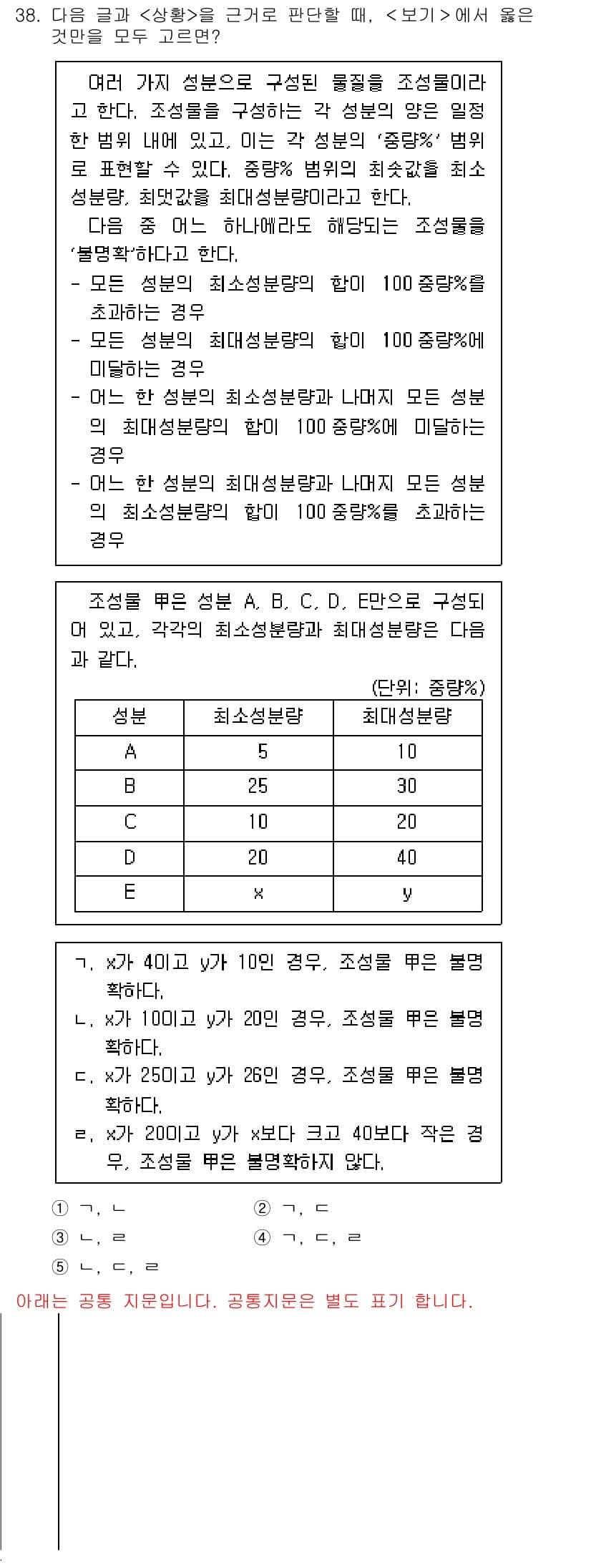 PSAT_상황판단 2020년 37번 - 정답과 핵심 포인트를 검수 중인 기출문제