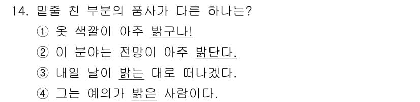 9급_지방직_공무원_서울시_국어 2019년 14번 - 정답과 핵심 포인트를 검수 중인 기출문제