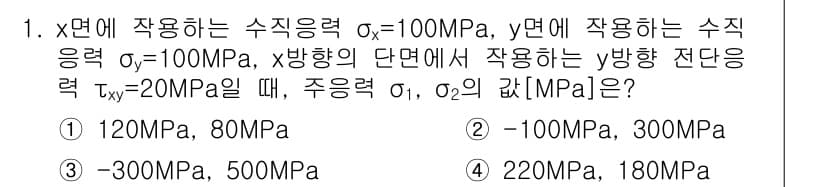 9급_지방직_공무원_서울시_기계일반 2019년 1번 - 정답과 핵심 포인트를 검수 중인 기출문제