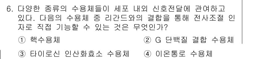 9급_지방직_공무원_서울시_생물 2016년 6번 - 정답과 핵심 포인트를 검수 중인 기출문제