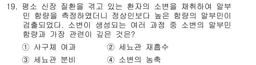 9급_지방직_공무원_서울시_생물 2019년 19번 - 정답과 핵심 포인트를 검수 중인 기출문제