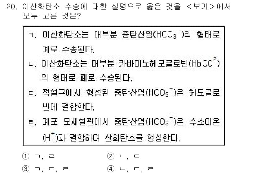 9급_지방직_공무원_서울시_생물 2019년 20번 - 정답과 핵심 포인트를 검수 중인 기출문제