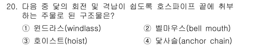 9급_지방직_공무원_서울시_선박일반 2016년 20번 - 정답과 핵심 포인트를 검수 중인 기출문제