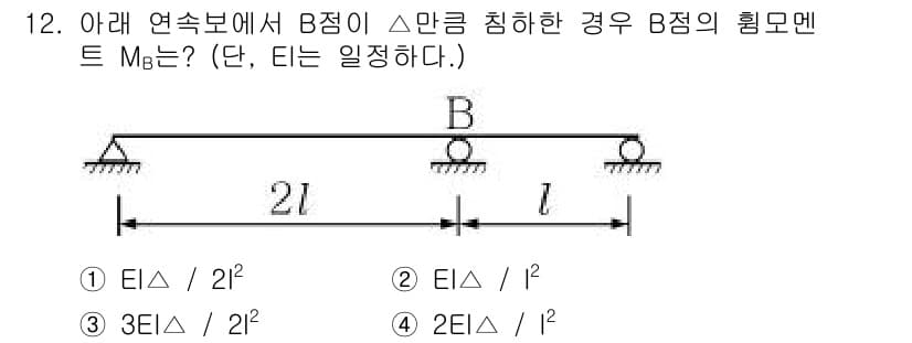 9급_지방직_공무원_서울시_응용역학개론 2015년 12번 - 정답과 핵심 포인트를 검수 중인 기출문제