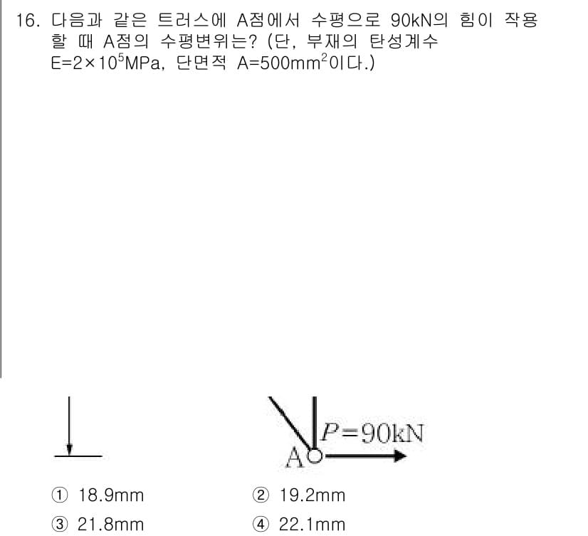 9급_지방직_공무원_서울시_응용역학개론 2015년 16번 - 정답과 핵심 포인트를 검수 중인 기출문제