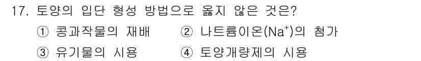 9급_지방직_공무원_서울시_재배학개론 2017년 17번 - 정답과 핵심 포인트를 검수 중인 기출문제