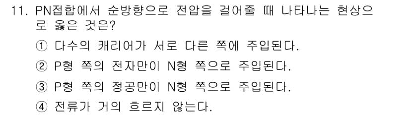 9급_지방직_공무원_서울시_전자공학개론 2016년 11번 - 정답과 핵심 포인트를 검수 중인 기출문제