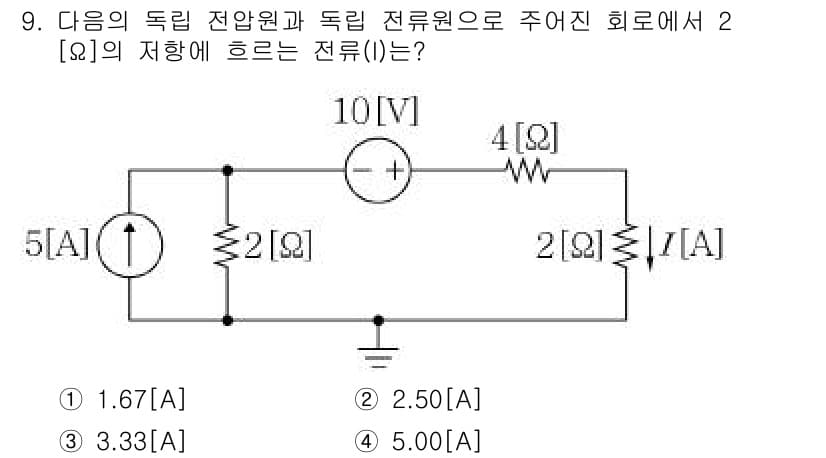 9급_지방직_공무원_서울시_전자공학개론 2016년 9번 - 정답과 핵심 포인트를 검수 중인 기출문제