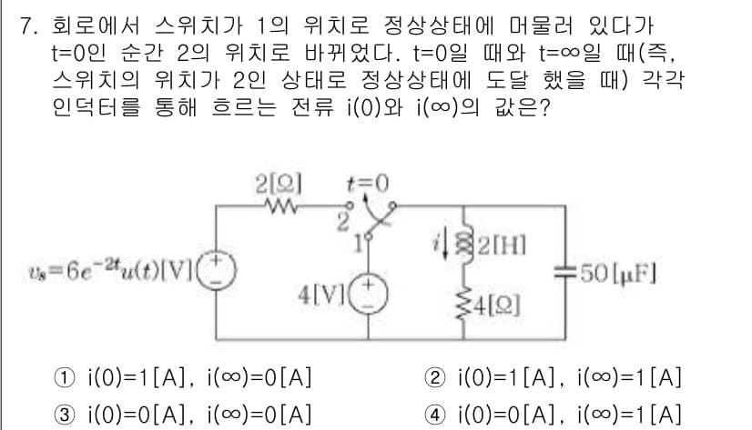9급_지방직_공무원_서울시_전자공학개론 2019년 7번 - 정답과 핵심 포인트를 검수 중인 기출문제