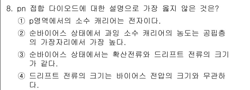 9급_지방직_공무원_서울시_전자공학개론 2019년 8번 - 정답과 핵심 포인트를 검수 중인 기출문제