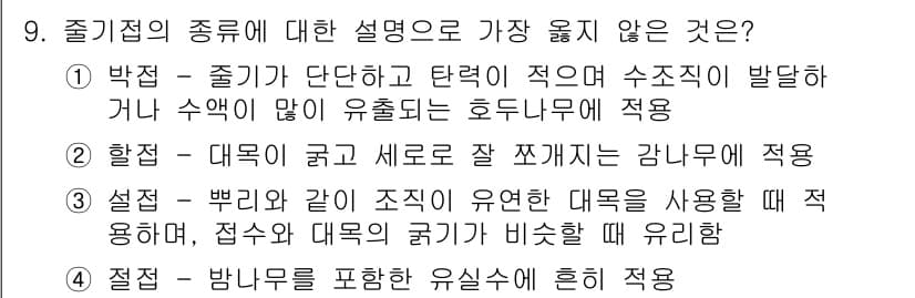 9급_지방직_공무원_서울시_조림 2018년 9번 - 정답과 핵심 포인트를 검수 중인 기출문제