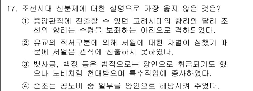 9급_지방직_공무원_서울시_한국사 2018년 16번 - 정답과 핵심 포인트를 검수 중인 기출문제