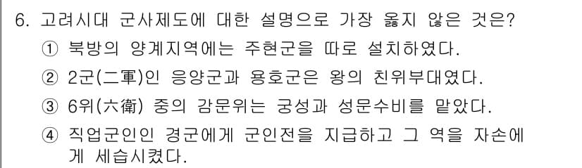 9급_지방직_공무원_서울시_한국사(유공자) 2019년 6번 - 정답과 핵심 포인트를 검수 중인 기출문제