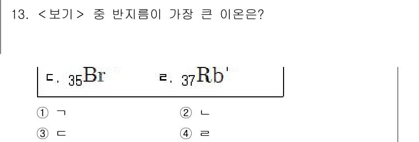 9급_지방직_공무원_서울시_화학 2018년 13번 - 정답과 핵심 포인트를 검수 중인 기출문제