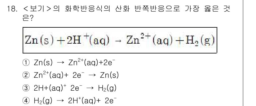9급_지방직_공무원_서울시_화학 2018년 18번 - 정답과 핵심 포인트를 검수 중인 기출문제