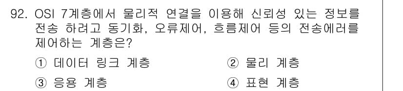정보처리기사(구) 2017년 92번 - 정답과 핵심 포인트를 검수 중인 기출문제