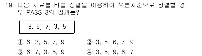 정보처리기사(구) 2018년 19번 - 정답과 핵심 포인트를 검수 중인 기출문제