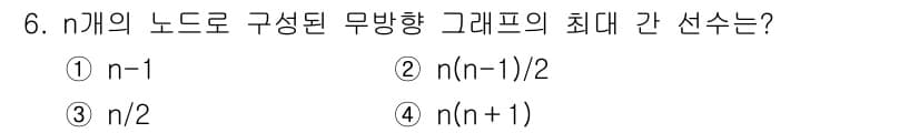 정보처리기사_필기 2018년 6번 - 정답과 핵심 포인트를 검수 중인 기출문제