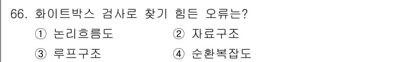 정보처리기사(구) 2019년 66번 - 정답과 핵심 포인트를 검수 중인 기출문제