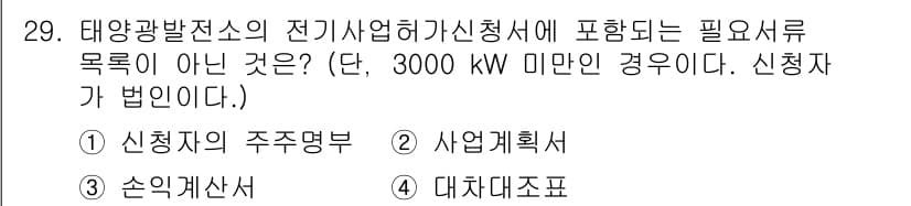 신재생에너지발전설비기사(구) 2017년 29번 - 정답과 핵심 포인트를 검수 중인 기출문제