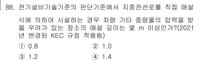 신재생에너지발전설비기사(구) 2018년 88번 - 정답과 핵심 포인트를 검수 중인 기출문제