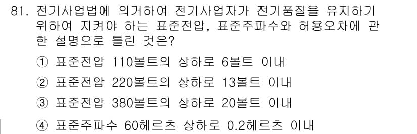 신재생에너지발전설비기사(구) 2019년 81번 - 정답과 핵심 포인트를 검수 중인 기출문제