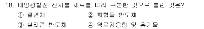 신재생에너지발전설비기사 2019년 18번 - 정답과 핵심 포인트를 검수 중인 기출문제