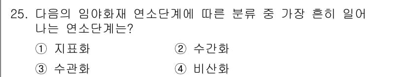 화재감식평가산업기사 2020년 25번 - 정답과 핵심 포인트를 검수 중인 기출문제