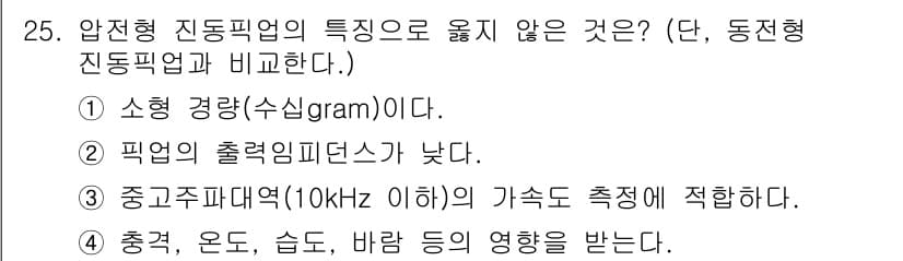 소음진동산업기사 2020년 25번 - 정답과 핵심 포인트를 검수 중인 기출문제