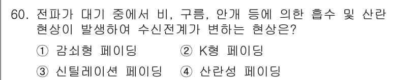 전파전자통신기사 2015년 60번 - 정답과 핵심 포인트를 검수 중인 기출문제