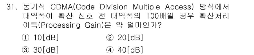 전파전자통신기사 2016년 31번 - 정답과 핵심 포인트를 검수 중인 기출문제