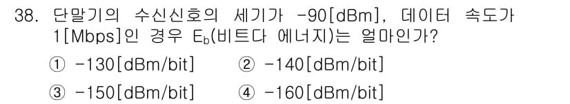 전파전자통신기사 2018년 38번 - 정답과 핵심 포인트를 검수 중인 기출문제