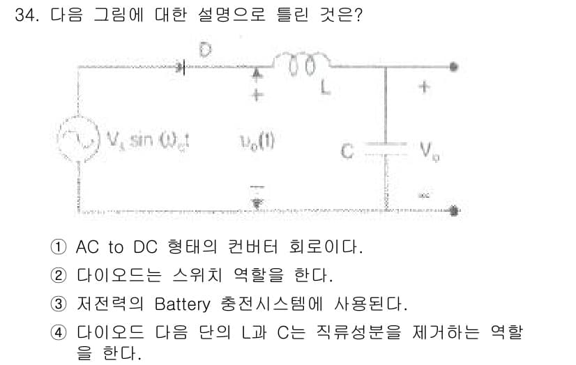 전파전자통신기사 2019년 34번 - 정답과 핵심 포인트를 검수 중인 기출문제