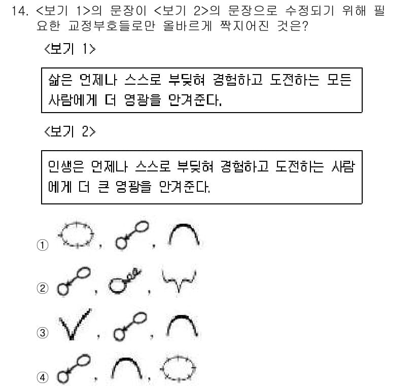 워드프로세서 2020년 14번 - 정답과 핵심 포인트를 검수 중인 기출문제