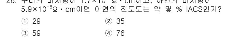 와전류비파괴검사기사(구) 2020년 26번 - 먼저 문제의 핵심 조건과 판단 기준을 차례대로 정리해야 합니다. 제시된 ... 에 관한 핵심 기출문제