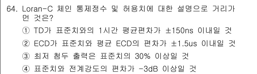 항로표지기사 2018년 64번 - 정답과 핵심 포인트를 검수 중인 기출문제