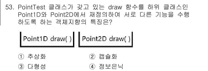 멀티미디어콘텐츠제작전문가(구) 2019년 53번 - 정답과 핵심 포인트를 검수 중인 기출문제