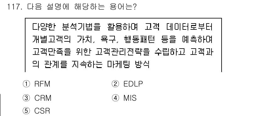 가맹거래사 2015년 117번 - 정답과 핵심 포인트를 검수 중인 기출문제