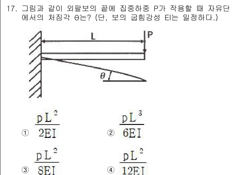 건설기계설비기사 2020년 17번 - 정답과 핵심 포인트를 검수 중인 기출문제