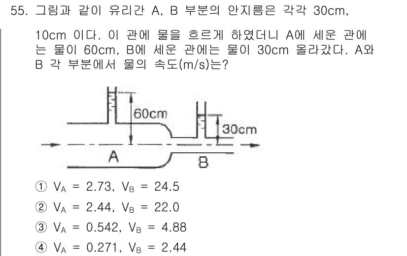 건설기계설비기사 2020년 55번 - 정답과 핵심 포인트를 검수 중인 기출문제