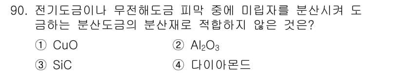 금속재료기사 2020년 90번 - 정답과 핵심 포인트를 검수 중인 기출문제